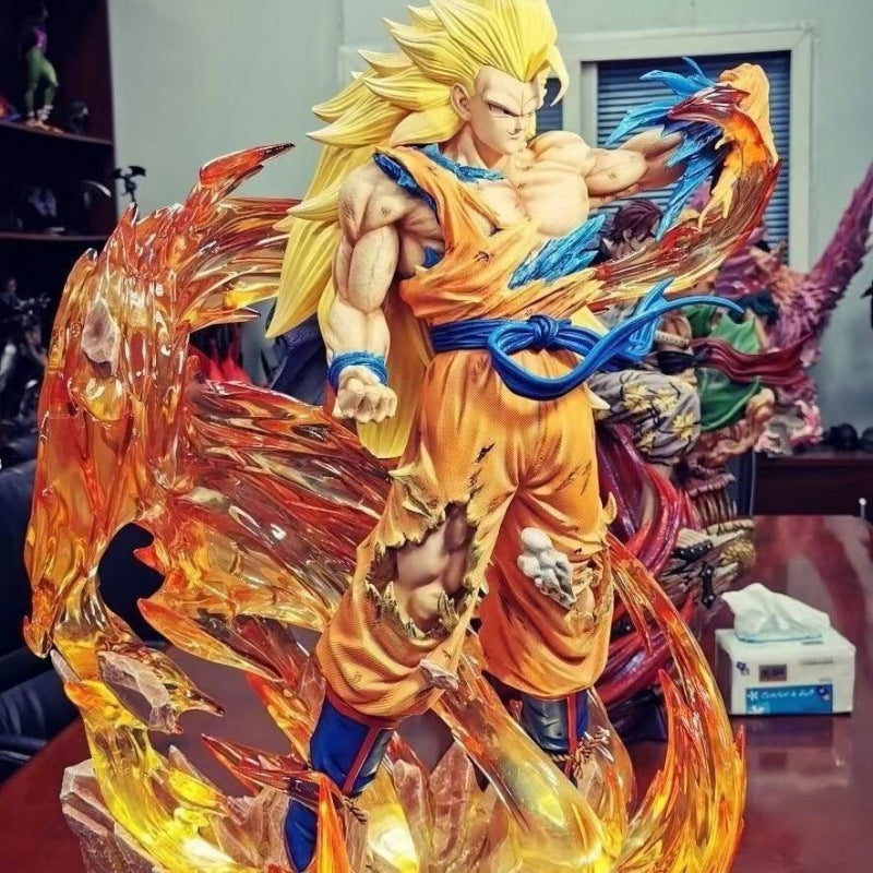 Dragon Ball Hand-made Monkey King Vegeta Super Saiyan Anime Model Blind Box Fortune Bag Toy Birthday Gift
