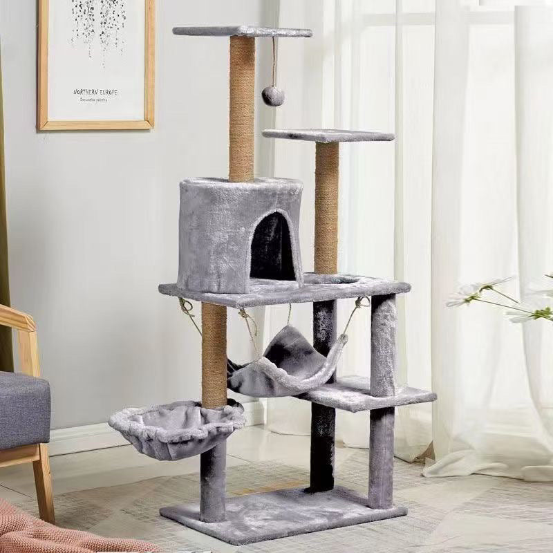 Four Seasons Universal Large Grasping Column Small Multi-layer Cat Grasping Board Villa Supplies Shelf Integrated Factory Outlet