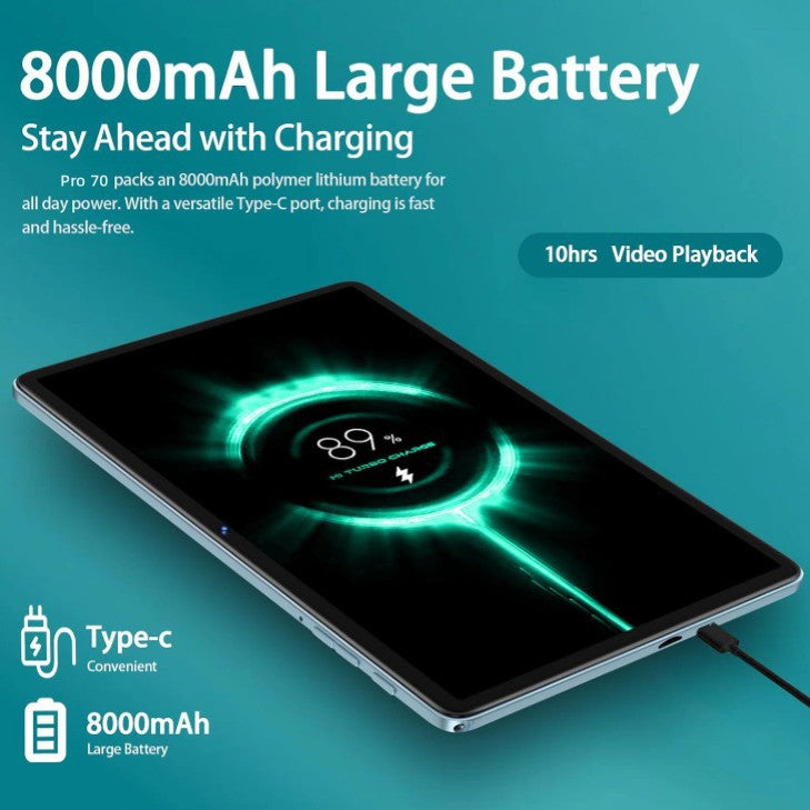 C 10.1-Inch 4K High-Definition Full-Screen 5Gwifi Business Office Entertainment Mobile Phone Online Class Learning IPad Tablet