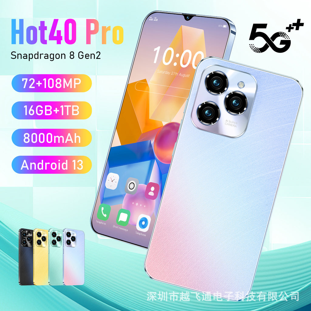 2025 New Products Hot40Pro Cross-border Mobile Phone 16 1T Foreign Trade Intelligent All-in-One Source Factory Can Send On Behalf