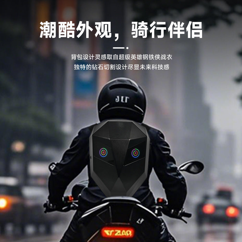 Loy Export New Product Iron Man Cycling Led Motorcycle Helmet Backpack Hot Selling Basket Football Hard Shell Display Bag