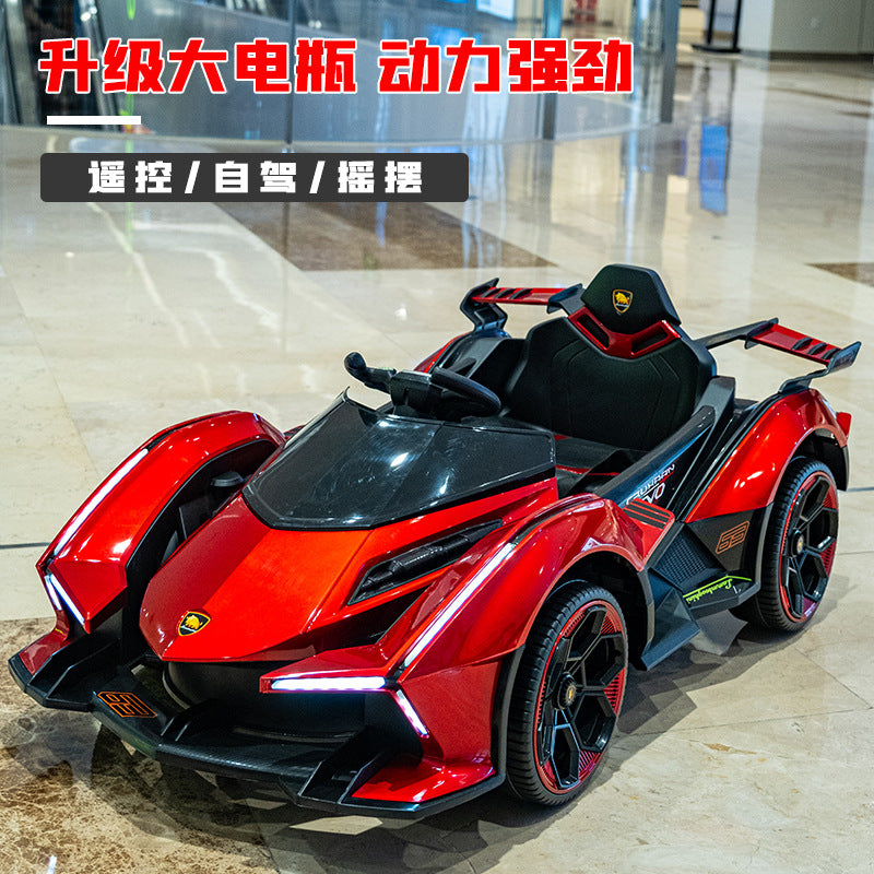 Children's Electric Car Can Sit On Men's And Women's Four-Wheel Remote Control Car Charging Self-Driving Battery Four-Wheel Drive Baby Toy Car