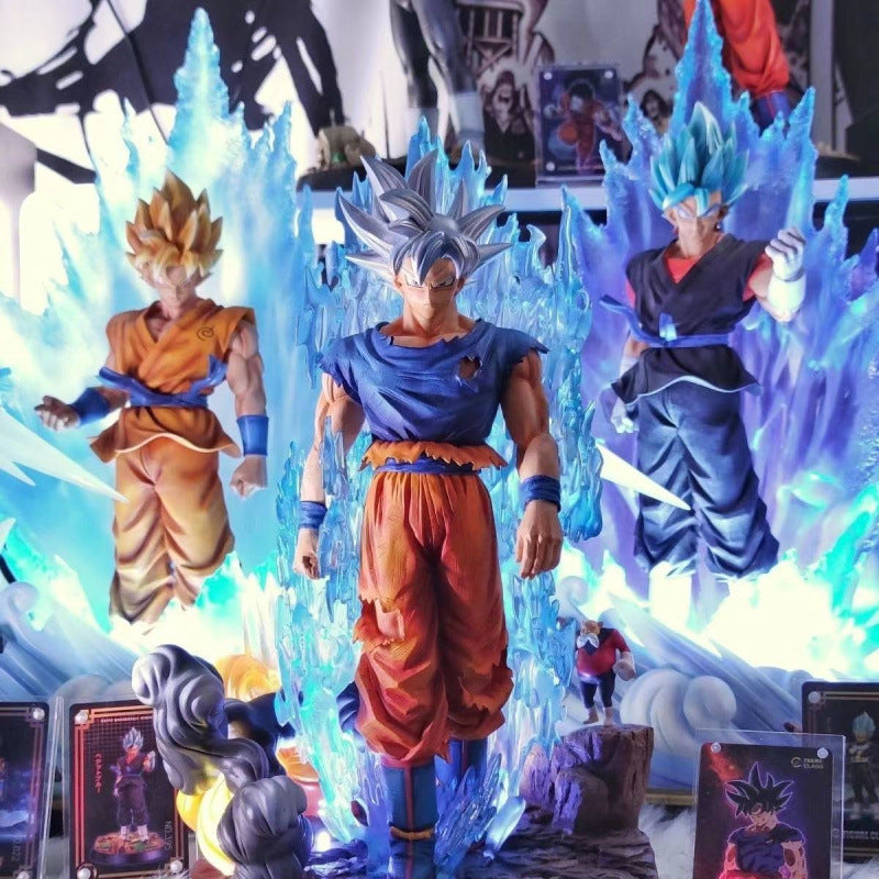 Dragon Ball Hand-made Monkey King Vegeta Super Saiyan Anime Model Blind Box Fortune Bag Toy Birthday Gift