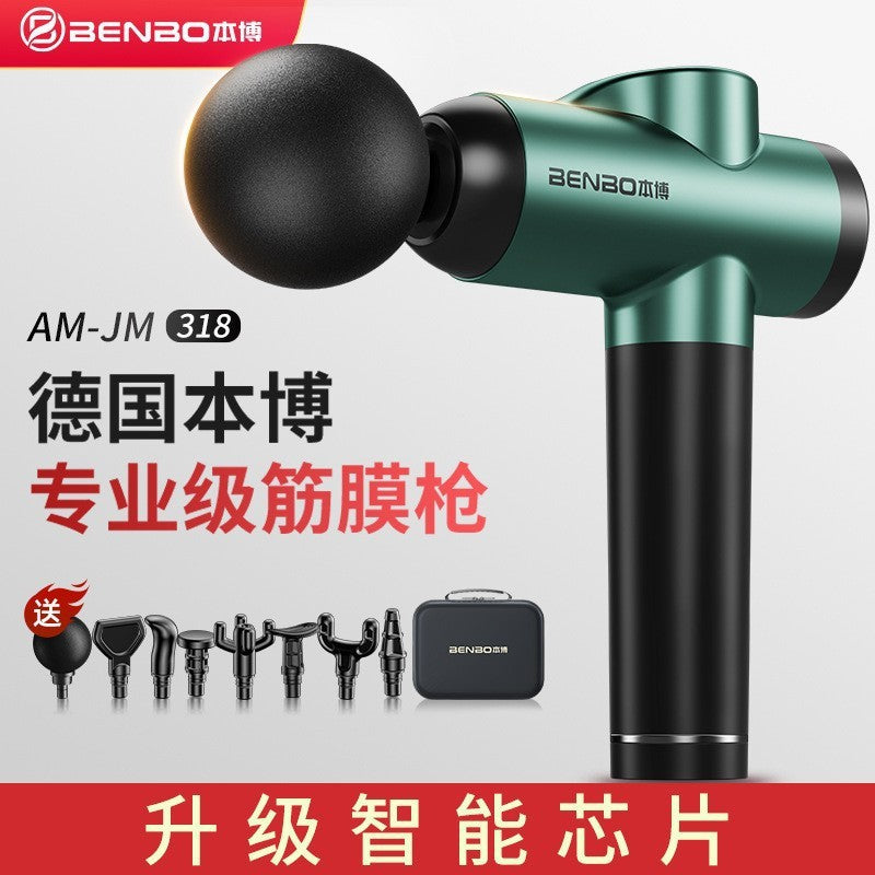 Benbo Fascia Gun Charging Multifunctional Massage Gun Neck Film Gun Muscle Massager Electric Professional Relaxation Cross-border